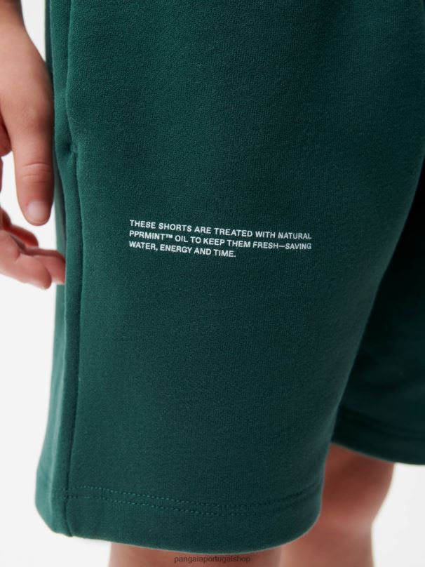 365 shorts longos crianças Pangaia JJJ8D622 folhagem verde roupas