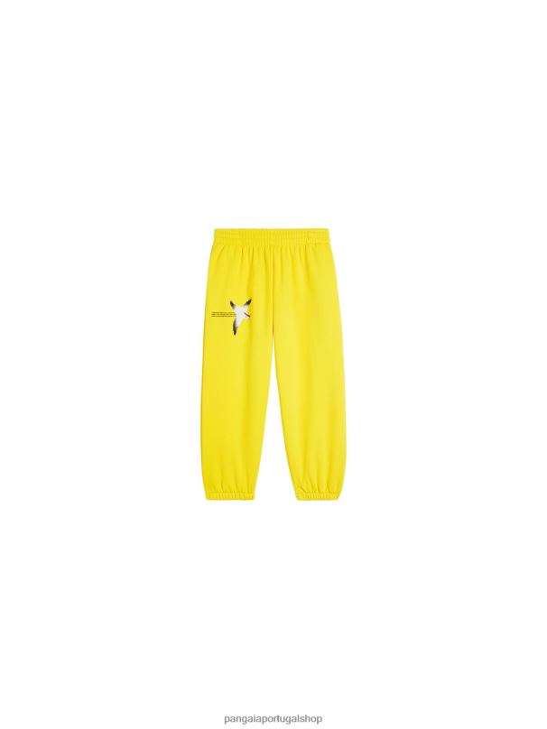 calça wahp crianças Pangaia JJJ8D648 amarelo açafrão roupas