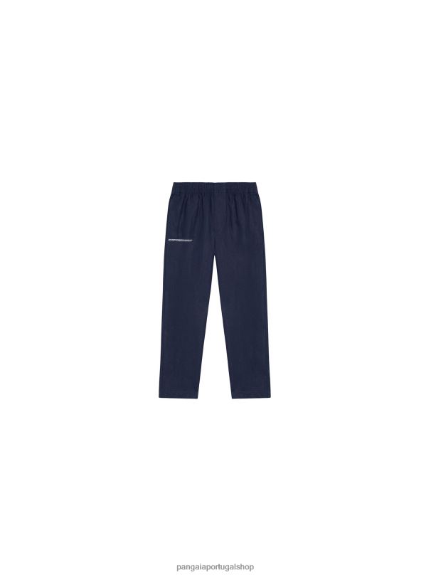 calças de linho aloe crianças Pangaia JJJ8D635 azul-marinho roupas