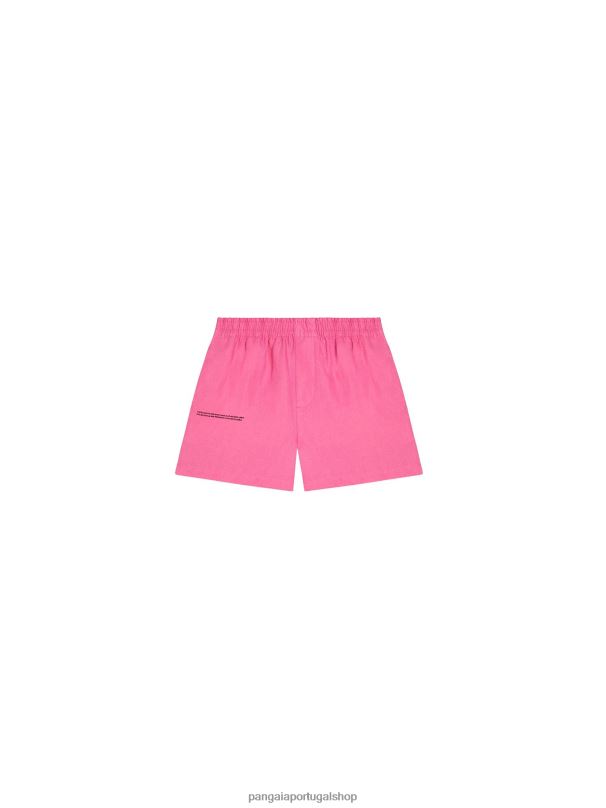 shorts de linho aloe crianças Pangaia JJJ8D609 flamingo rosa roupas