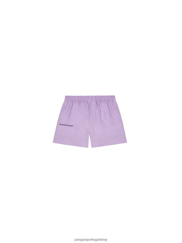shorts de linho aloe crianças Pangaia JJJ8D614 orquídea roxa roupas