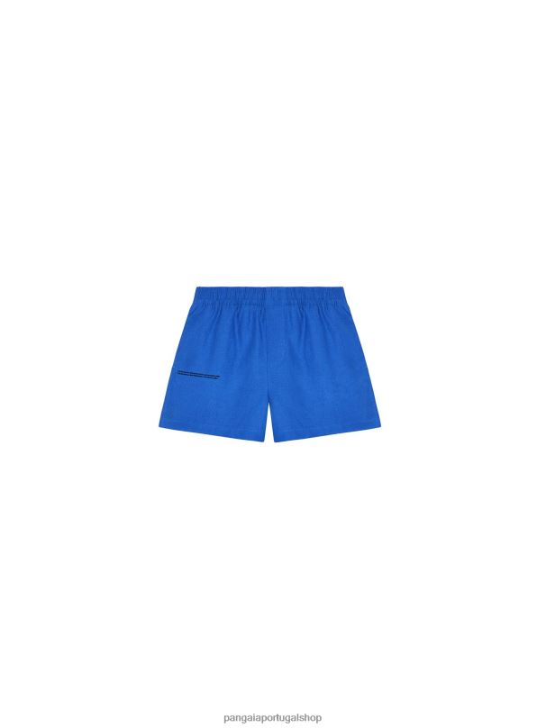 shorts de linho aloe crianças Pangaia JJJ8D620 azul cobalto roupas