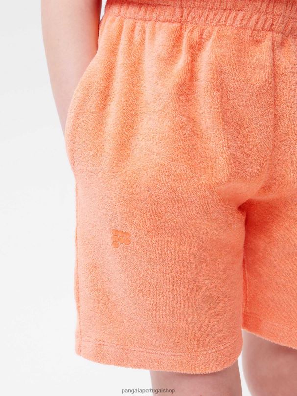 shorts toalha crianças Pangaia JJJ8D610 pêssego perfeito roupas