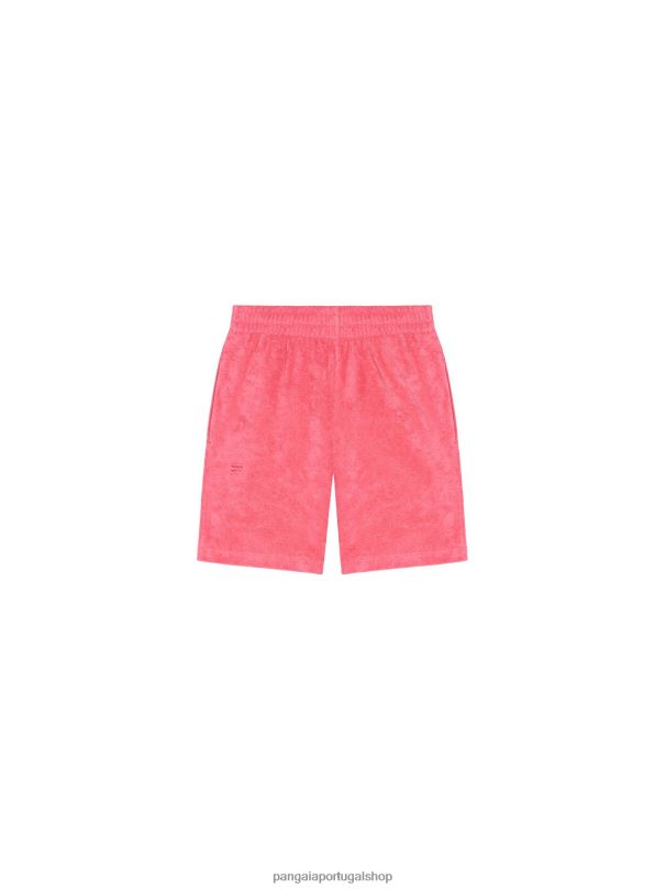 shorts toalha crianças Pangaia JJJ8D615 lótus rosa roupas