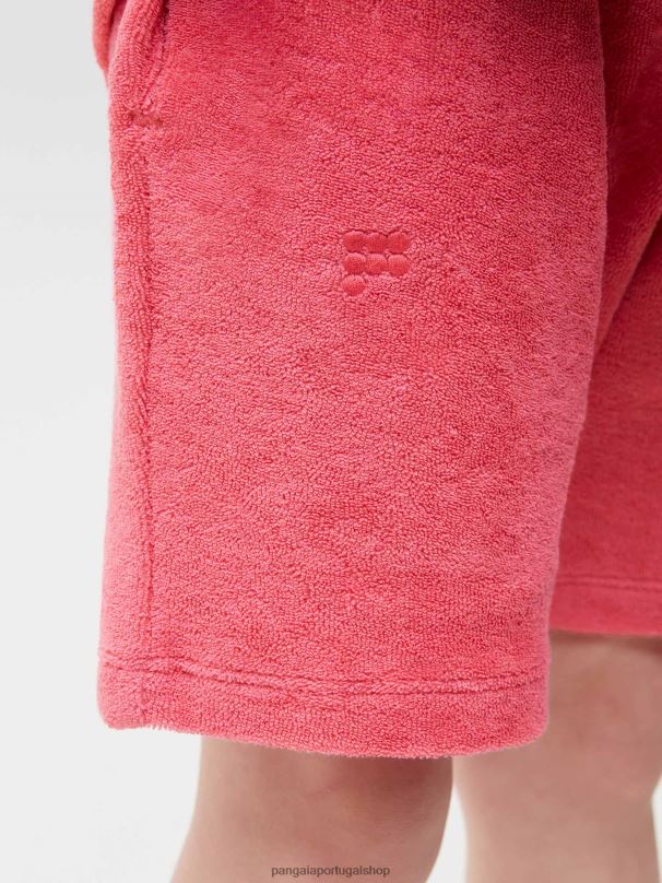 shorts toalha crianças Pangaia JJJ8D615 lótus rosa roupas