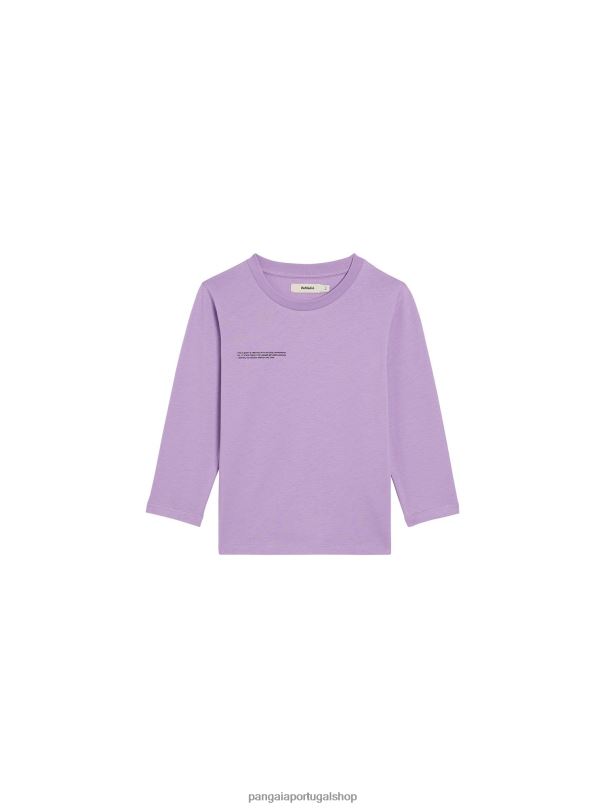 365 camiseta manga longa crianças Pangaia JJJ8D597 orquídea roxa roupas