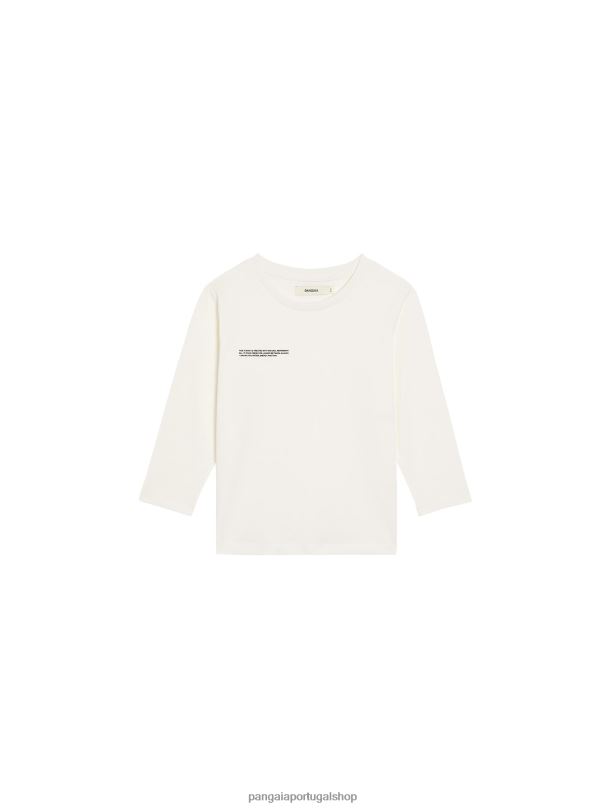 365 camiseta manga longa crianças Pangaia JJJ8D598 off white roupas