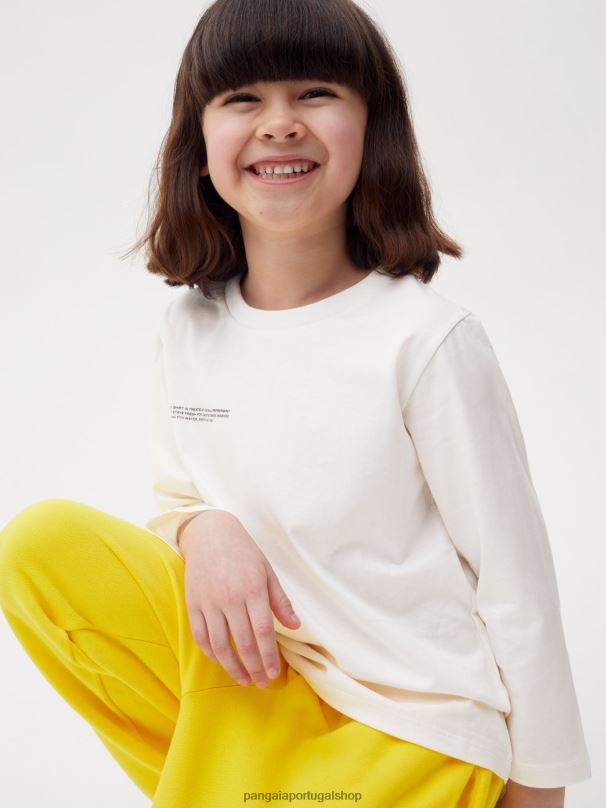 365 camiseta manga longa crianças Pangaia JJJ8D598 off white roupas