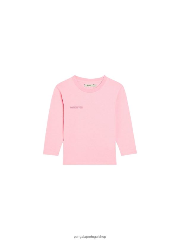 365 camiseta manga longa crianças Pangaia JJJ8D600 sakura rosa roupas