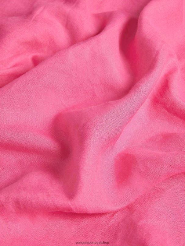 camisa manga longa de linho aloe crianças Pangaia JJJ8D583 flamingo rosa roupas