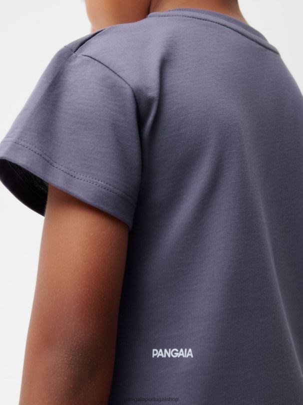 camiseta algodão orgânico 365 crianças Pangaia JJJ8D593 azul ardósia roupas