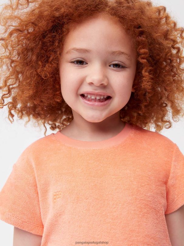 camiseta toalha crianças Pangaia JJJ8D584 pêssego perfeito roupas