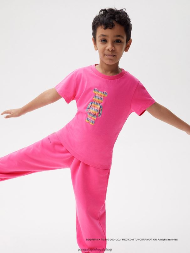 camiseta x haroshi be@rbrick crianças Pangaia JJJ8D582 flamingo rosa roupas