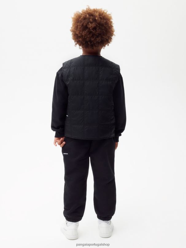 colete acolchoado flwrdwn crianças Pangaia JJJ8D653 preto roupas