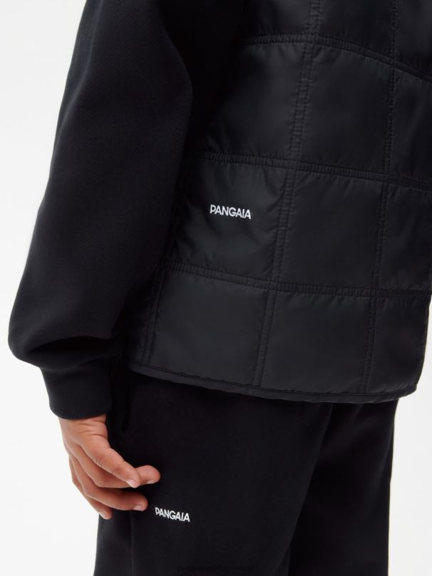 colete acolchoado flwrdwn crianças Pangaia JJJ8D653 preto roupas