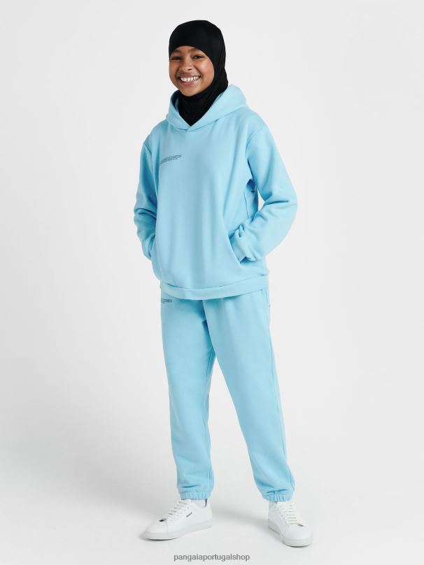 moletom 365 crianças Pangaia JJJ8D555 azul celeste roupas