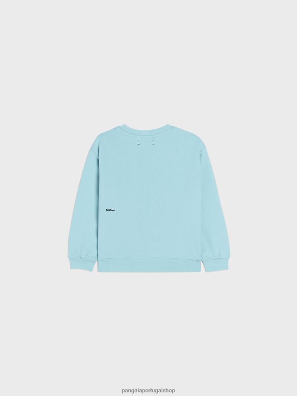 moletom 365 crianças Pangaia JJJ8D571 azul celeste roupas