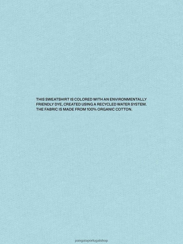 moletom 365 crianças Pangaia JJJ8D571 azul celeste roupas