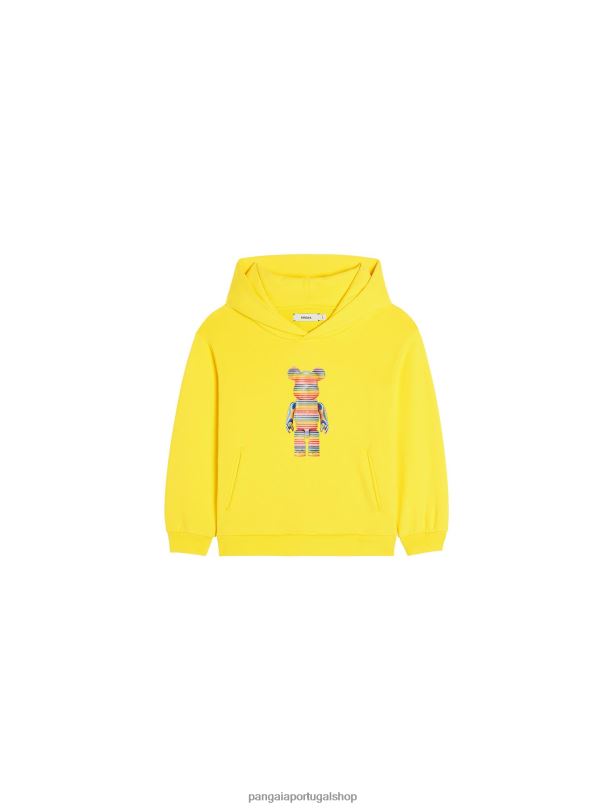 moletom com capuz x haroshi be@rbrick crianças Pangaia JJJ8D562 amarelo açafrão roupas