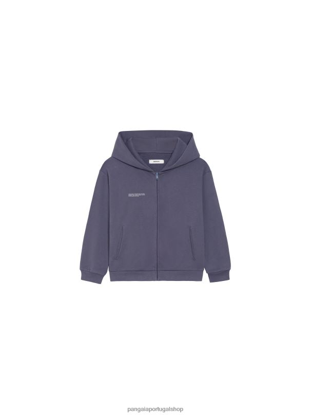 moletom com zíper 365 crianças Pangaia JJJ8D553 azul ardósia roupas