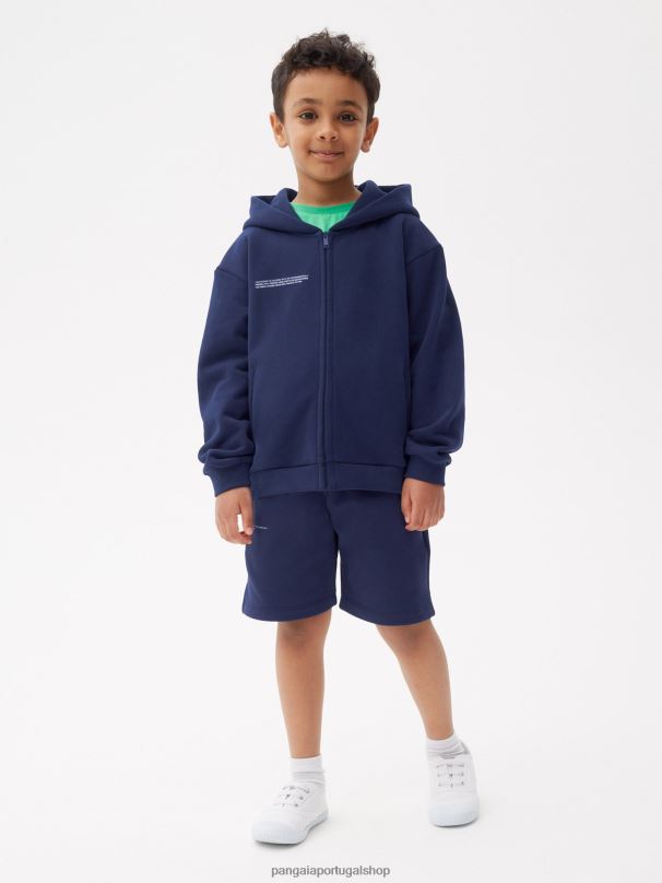 moletom com zíper 365 crianças Pangaia JJJ8D560 azul-marinho roupas