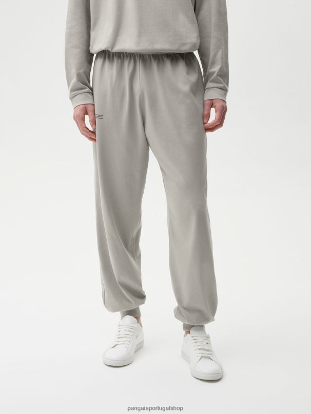 calças loungewear de algodão orgânico com fibra C homens Pangaia JJJ8D530 pedra roupas