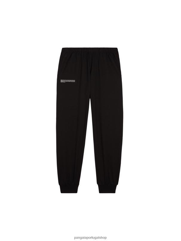 calças loungewear de algodão orgânico com fibra C homens Pangaia JJJ8D531 preto roupas