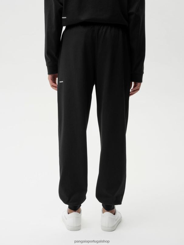 calças loungewear de algodão orgânico com fibra C homens Pangaia JJJ8D531 preto roupas