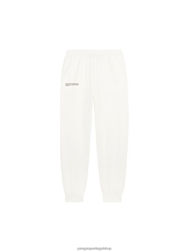 calças loungewear de algodão orgânico com fibra C homens Pangaia JJJ8D532 off white roupas