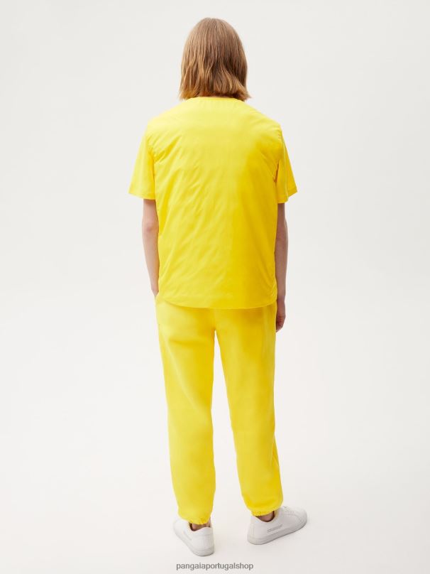 colete puffer flwrdwn lite homens Pangaia JJJ8D535 amarelo açafrão roupas