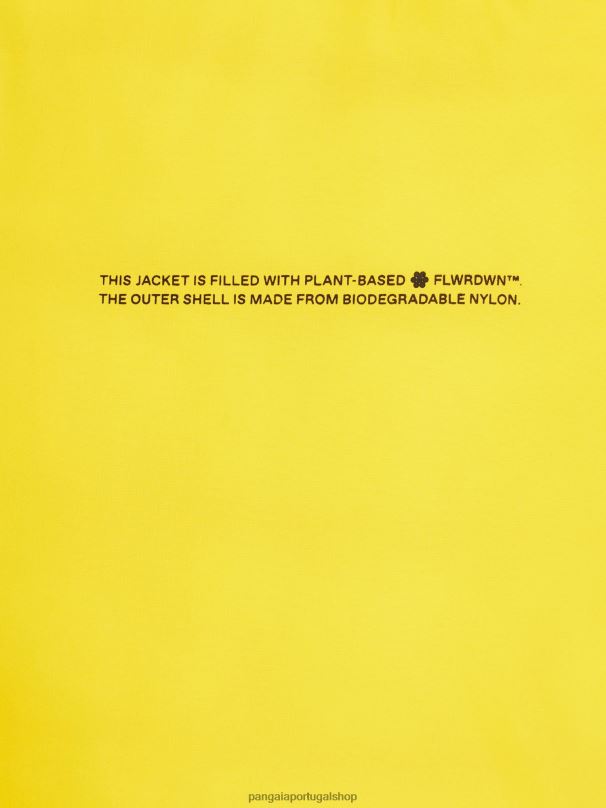 colete puffer flwrdwn lite homens Pangaia JJJ8D535 amarelo açafrão roupas