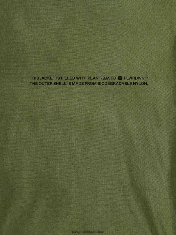 jaqueta puffer flwrdwn lite homens Pangaia JJJ8D534 alecrim verde roupas