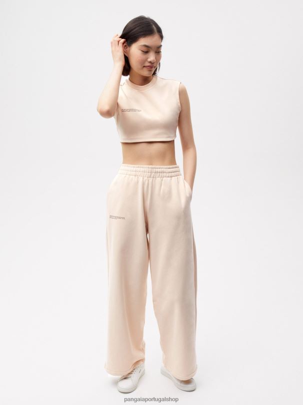 365 calças retas mulheres Pangaia JJJ8D316 areia roupas