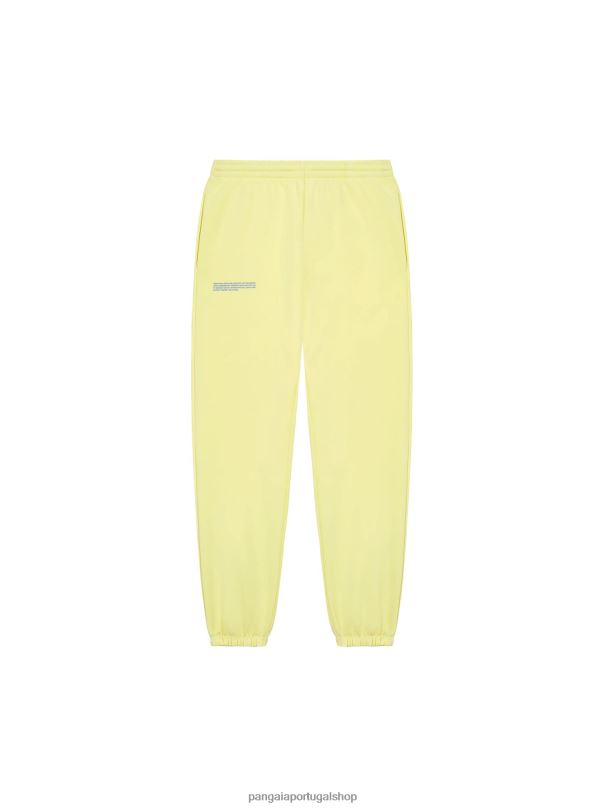 calça de algodão em conversão mulheres Pangaia JJJ8D357 raio de sol amarelo roupas