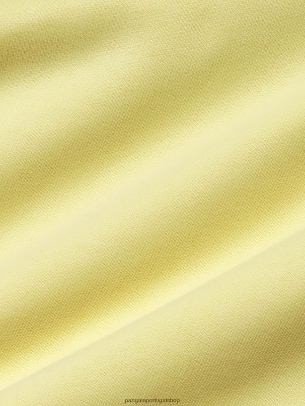 calça de algodão em conversão mulheres Pangaia JJJ8D357 raio de sol amarelo roupas