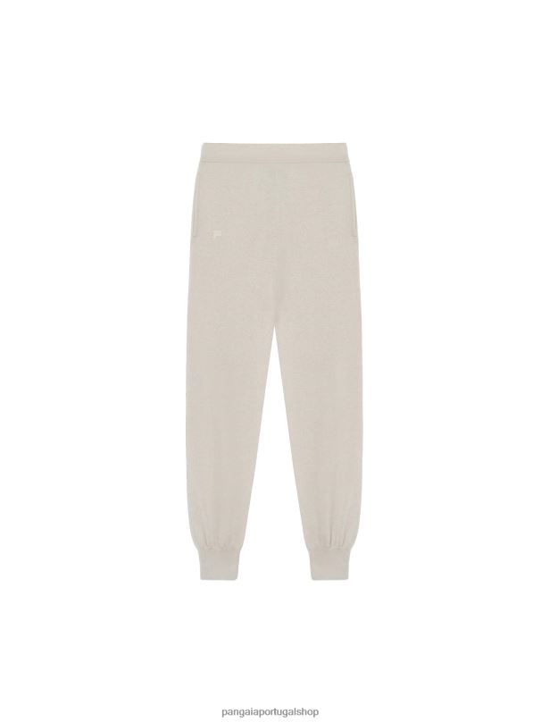 calça de caxemira reciclada mulheres Pangaia JJJ8D328 aveia roupas
