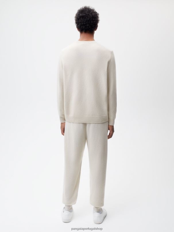 calça de caxemira reciclada mulheres Pangaia JJJ8D328 aveia roupas