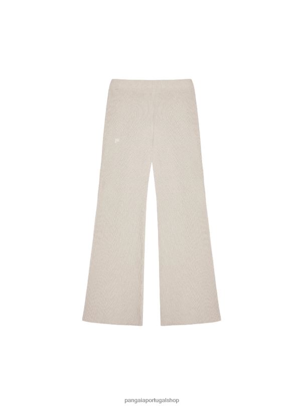 calça de caxemira reciclada mulheres Pangaia JJJ8D329 aveia roupas
