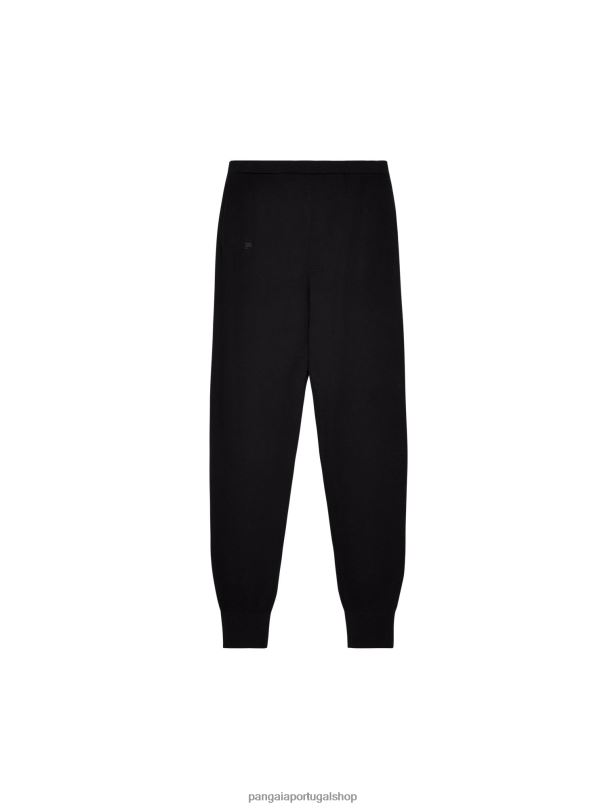 calça de lã merino mulheres Pangaia JJJ8D360 preto roupas