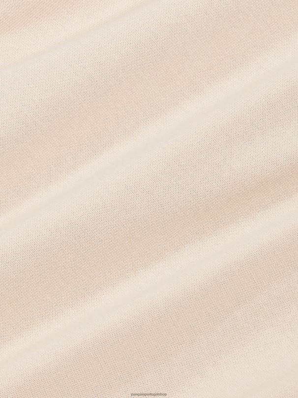 calça de malha de algodão orgânico mulheres Pangaia JJJ8D326 areia roupas