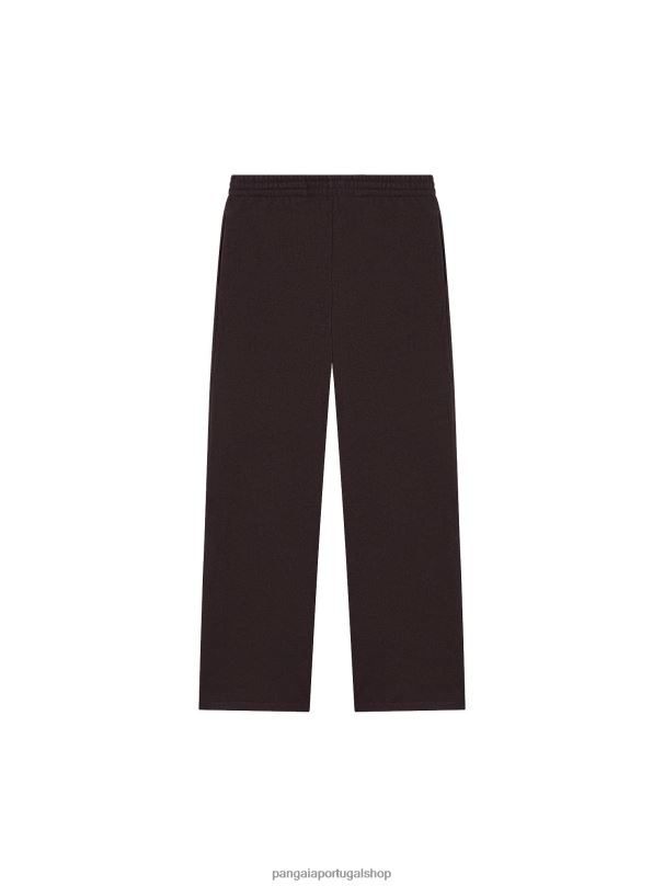 calças de corrida de perna solta de jérsei de lã reciclada mulheres Pangaia JJJ8D327 marrom castanho roupas