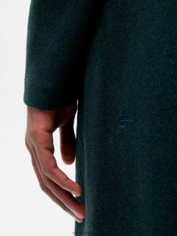 calças de corrida de perna solta de jérsei de lã reciclada mulheres Pangaia JJJ8D355 folhagem verde roupas