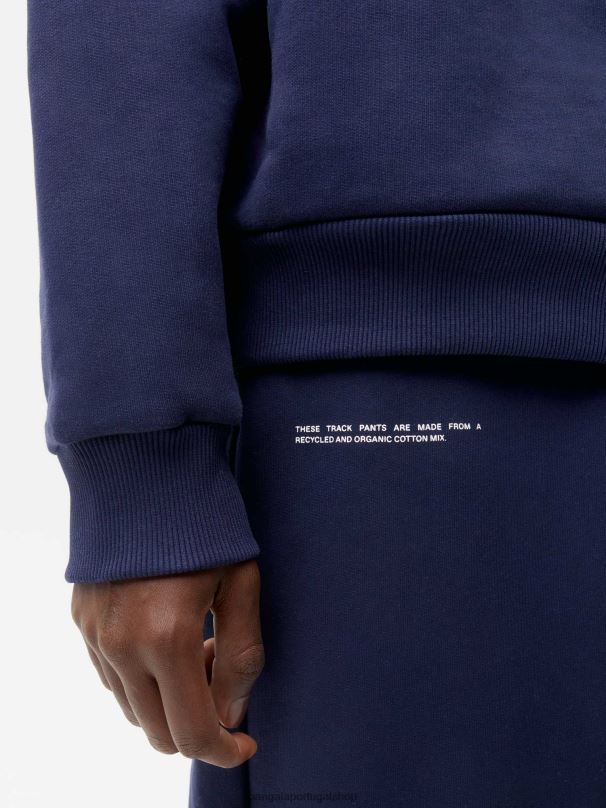 calças de pista de assinatura mulheres Pangaia JJJ8D303 azul-marinho roupas