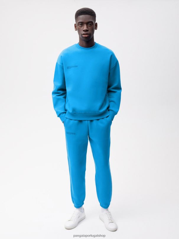 calças de pista de assinatura mulheres Pangaia JJJ8D339 azul cerúleo roupas