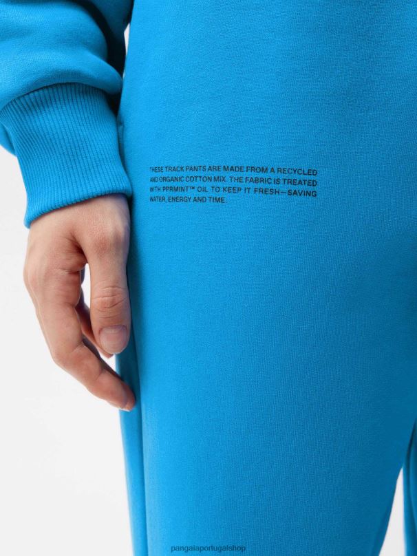 calças de pista de assinatura mulheres Pangaia JJJ8D339 azul cerúleo roupas