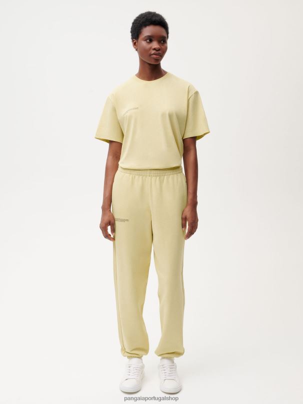 calças de trilha de corante alimentar mulheres Pangaia JJJ8D354 matcha verde roupas