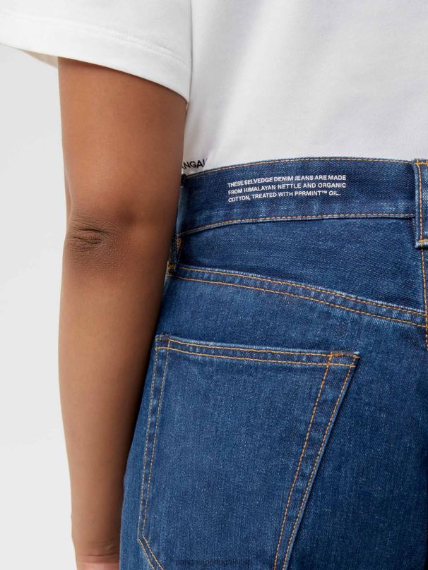 jeans de cintura alta urtiga mulheres Pangaia JJJ8D373 meia lavagem roupas