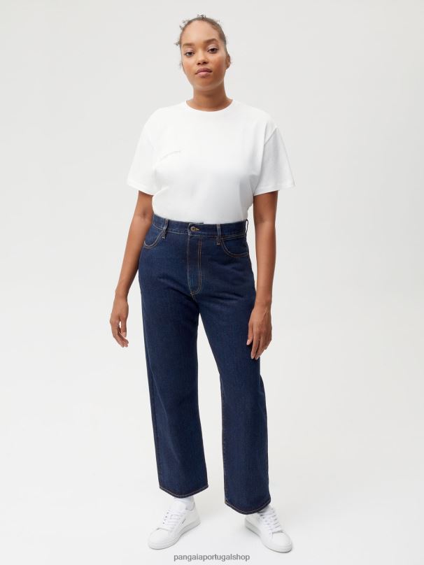 jeans de cintura alta urtiga mulheres Pangaia JJJ8D383 enxaguar lavar roupas