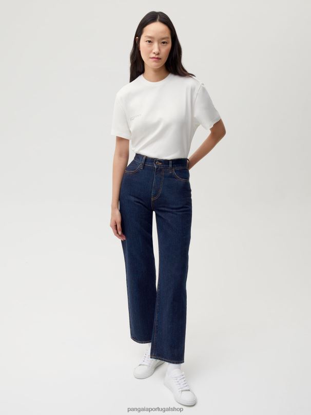 jeans de cintura alta urtiga mulheres Pangaia JJJ8D383 enxaguar lavar roupas