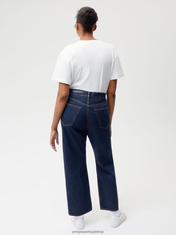 jeans de cintura alta urtiga mulheres Pangaia JJJ8D383 enxaguar lavar roupas